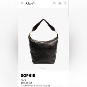 Clare V Sophie bucket tote bag